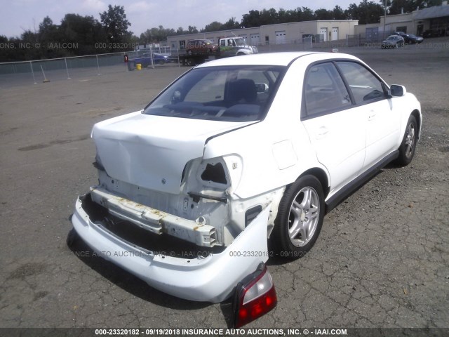 JF1GD29642G510325 - 2002 SUBARU IMPREZA WRX WHITE photo 4