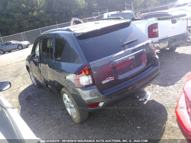 1C4NJCBA1GD665454 - 2016 JEEP COMPASS SPORT GRAY photo 3