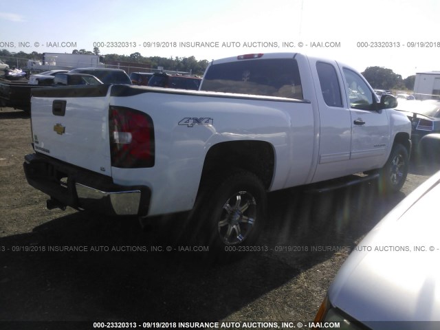 1GCRKREA0CZ169989 - 2012 CHEVROLET SILVERADO K1500 LS WHITE photo 4