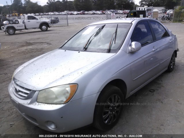 KNAFE121465313052 - 2006 KIA NEW SPECTRA LX/EX SILVER photo 2