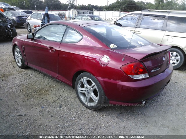 KMHHN65F56U191304 - 2006 HYUNDAI TIBURON GT/SE/GT LIMITED RED photo 3