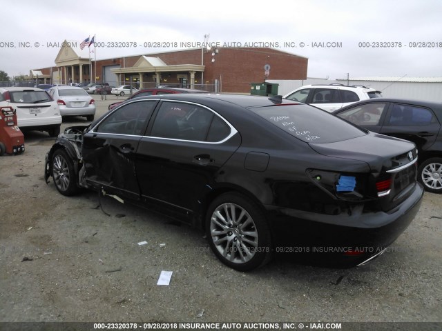 JTHGL5EF2H5057569 - 2017 LEXUS LS 460L BLACK photo 3