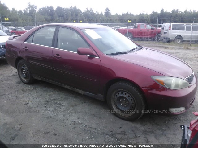 JTDBE32K520056089 - 2002 TOYOTA CAMRY LE/XLE/SE Марун фото 1