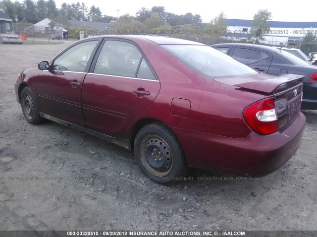 JTDBE32K520056089 - 2002 TOYOTA CAMRY LE/XLE/SE Марун фото 3