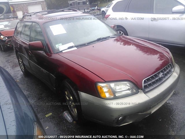 4S3BH686337601282 - 2003 SUBARU LEGACY OUTBACK LIMITED RED photo 1