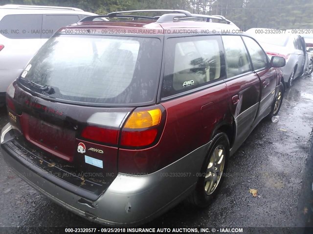 4S3BH686337601282 - 2003 SUBARU LEGACY OUTBACK LIMITED RED photo 6