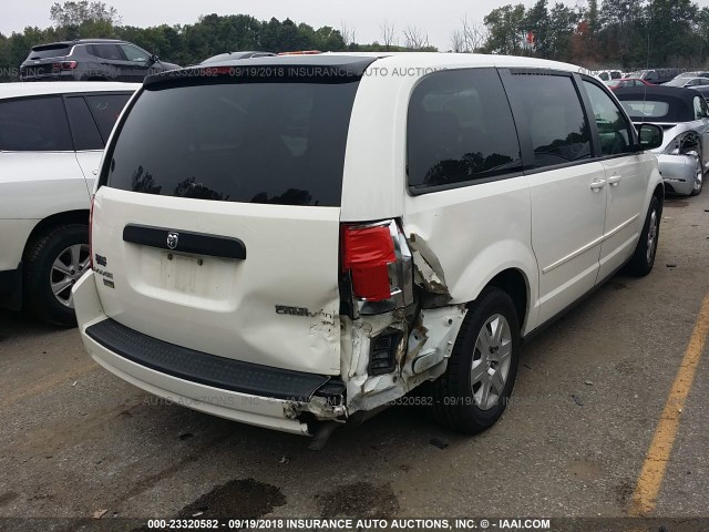 2D8HN44E59R580870 - 2009 DODGE GRAND CARAVAN SE WHITE photo 4