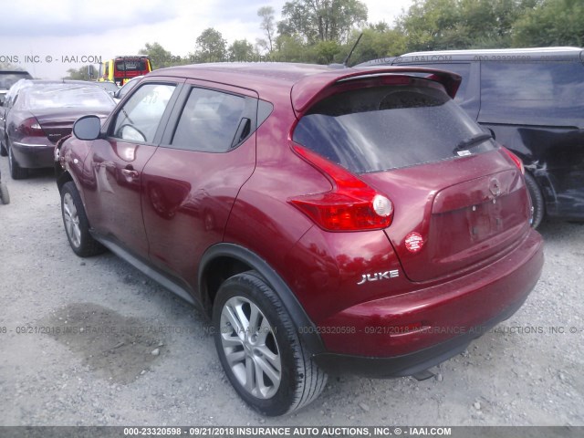 JN8AF5MR5ET357922 - 2014 NISSAN JUKE S/SV/SL/NISMO RED photo 3