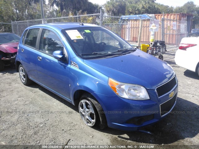 KL1TD66E49B667699 - 2009 CHEVROLET AVEO LS/LT BLUE photo 1