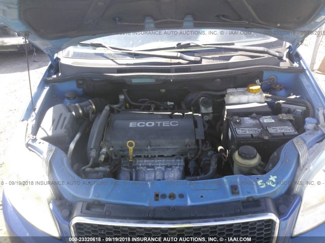 KL1TD66E49B667699 - 2009 CHEVROLET AVEO LS/LT Mavi foto 10