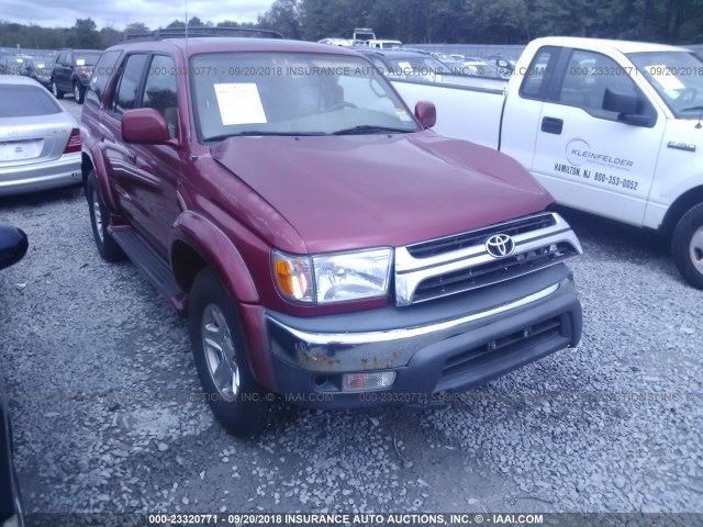 JT3HN86R129064978 - 2002 TOYOTA 4RUNNER SR5 RED photo 1