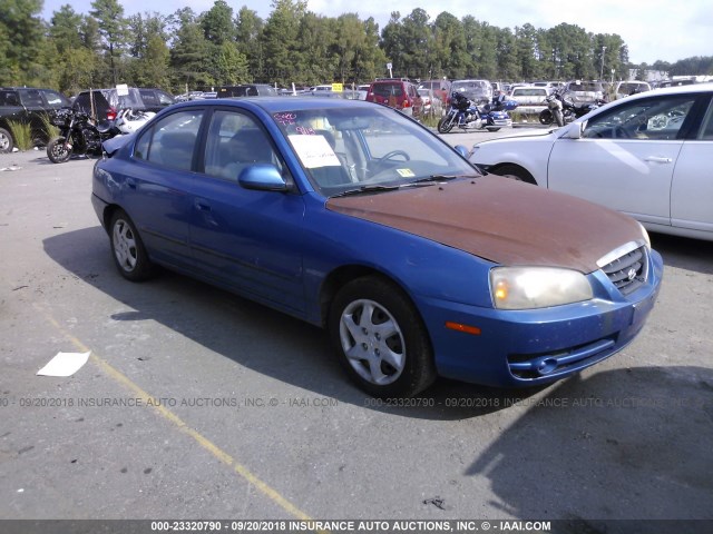 KMHDN46D06U241428 - 2006 HYUNDAI ELANTRA GLS/GT/LIMITED BLUE photo 1