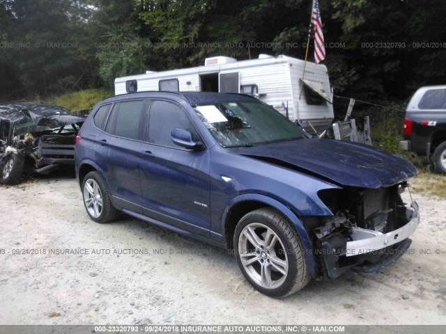 5UXWX7C57CL889354 - 2012 BMW X3 XDRIVE35I BLUE photo 1