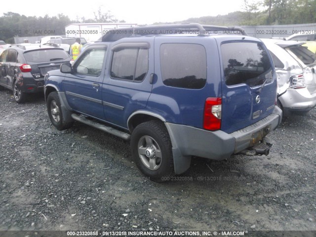 5N1ED28Y73C634601 - 2003 NISSAN XTERRA XE/SE BLUE photo 3