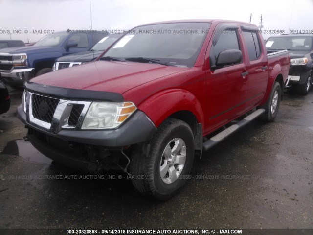 1N6AD0ER4AC402472 - 2010 NISSAN FRONTIER CREW CAB SE/LE/NISMO RED photo 2