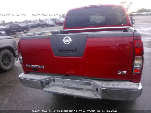 1N6AD0ER4AC402472 - 2010 NISSAN FRONTIER CREW CAB SE/LE/NISMO RED photo 6