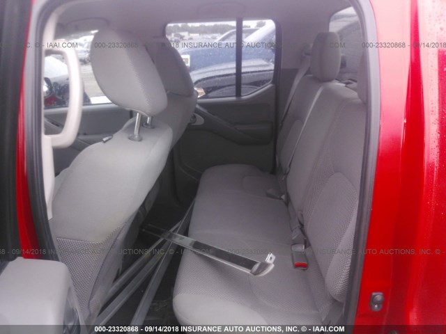 1N6AD0ER4AC402472 - 2010 NISSAN FRONTIER CREW CAB SE/LE/NISMO RED photo 8