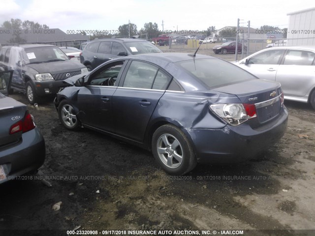 1G1PC5SB2E7440388 - 2014 CHEVROLET CRUZE LT Light Blue photo 3