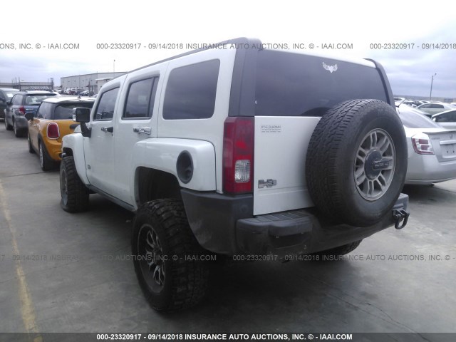 5GTDN13E978195150 - 2007 HUMMER H3 SILVER photo 3