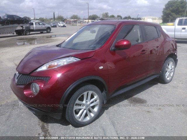 JN8AF5MR7ET453566 - 2014 NISSAN JUKE S/SV/SL/NISMO RED photo 2