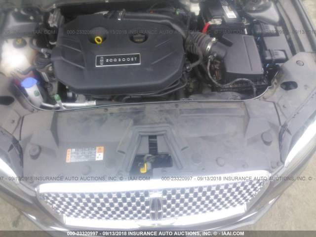 3LN6L5E92HR606297 - 2017 LINCOLN MKZ RESERVE ნაცრისფერი ფოტო 10