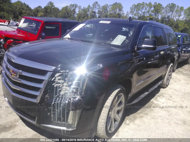 1GYS4HKJ7JR105868 - 2018 CADILLAC ESCALADE ESV LUXURY BLACK photo 2