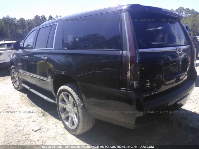 1GYS4HKJ7JR105868 - 2018 CADILLAC ESCALADE ESV LUXURY BLACK photo 3