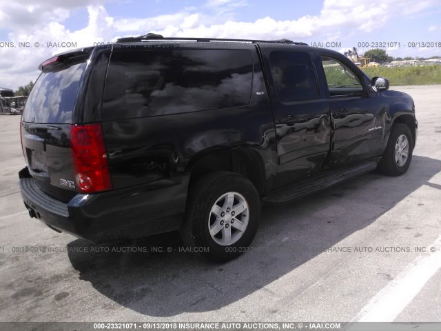 1GKS2KE72CR170417 - 2012 GMC YUKON XL K1500 SLT BLACK photo 4