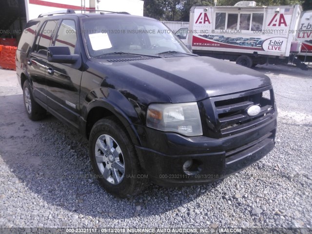 1FMFU19557LA75140 - 2007 FORD EXPEDITION LIMITED BLACK photo 1