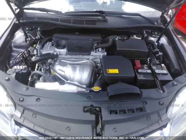 4T1BF1FKXFU063030 - 2015 TOYOTA CAMRY LE/XLE/SE/XSE GRAY photo 10