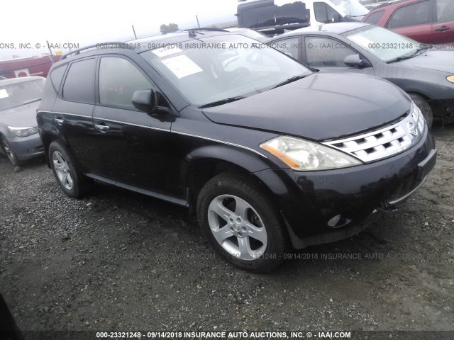 JN8AZ08T44W204249 - 2004 NISSAN MURANO SL/SE BLACK photo 1