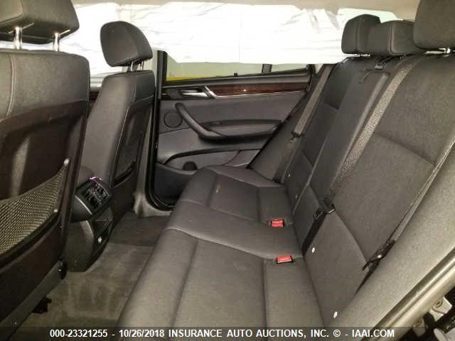 5UXWX9C5XF0D61358 - 2015 BMW X3 XDRIVE28I BLACK photo 8