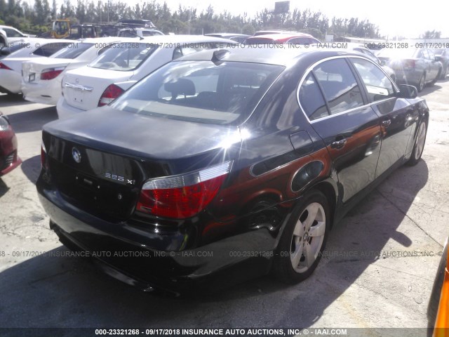 WBANF33536CS34747 - 2006 BMW 525 XI 黑色 照片 4