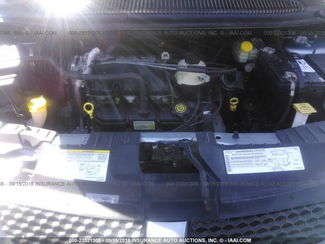 1D4GP24R74B602146 - 2004 DODGE GRAND CARAVAN SE BLUE photo 10