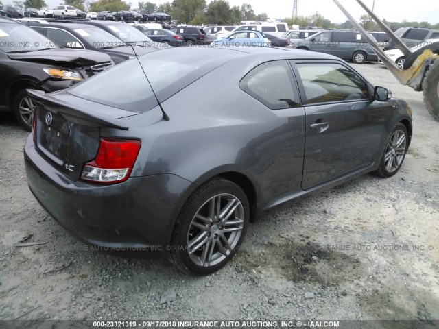 JTKJF5C72B3015005 - 2011 TOYOTA SCION TC GRAY photo 4