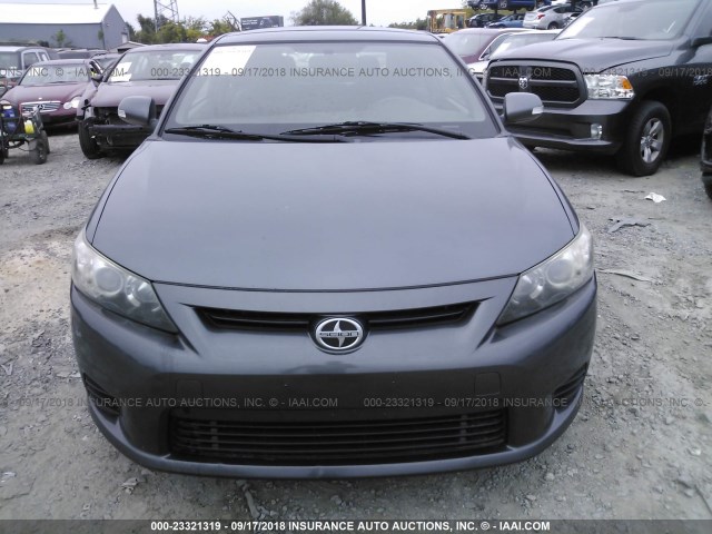 JTKJF5C72B3015005 - 2011 TOYOTA SCION TC GRAY photo 6