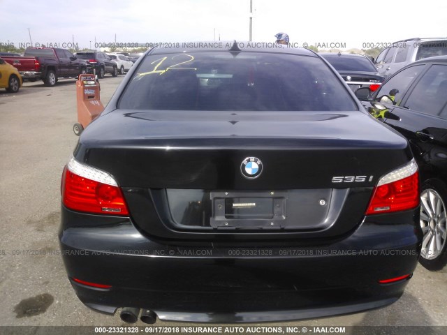 WBANW13568CZ81203 - 2008 BMW 535 I BLACK photo 6