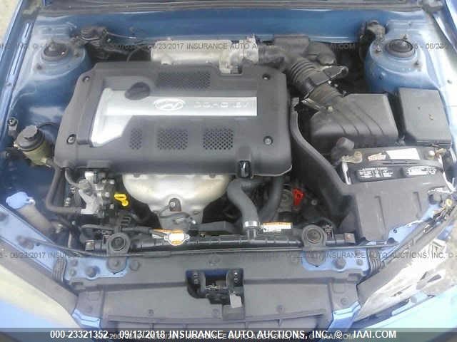 KMHDN56D56U181930 - 2006 HYUNDAI ELANTRA GLS/GT/LIMITED BLUE photo 10