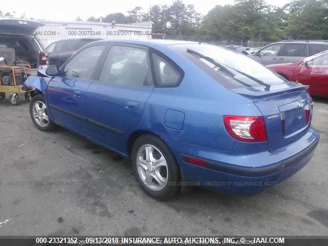 KMHDN56D56U181930 - 2006 HYUNDAI ELANTRA GLS/GT/LIMITED BLUE photo 3