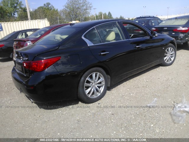 JN1BV7ARXEM706086 - 2014 INFINITI Q50 PREMIUM/SPORT BLACK photo 4