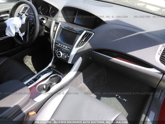 19UUB3F73HA002785 - 2017 ACURA TLX ADVANCE RED photo 5