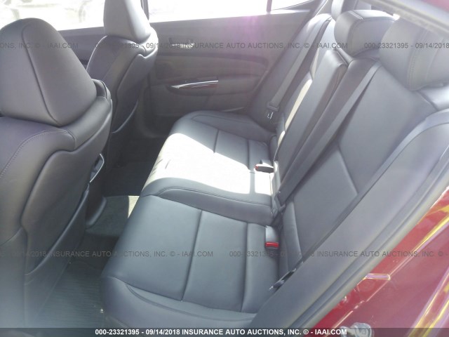 19UUB3F73HA002785 - 2017 ACURA TLX ADVANCE RED photo 8