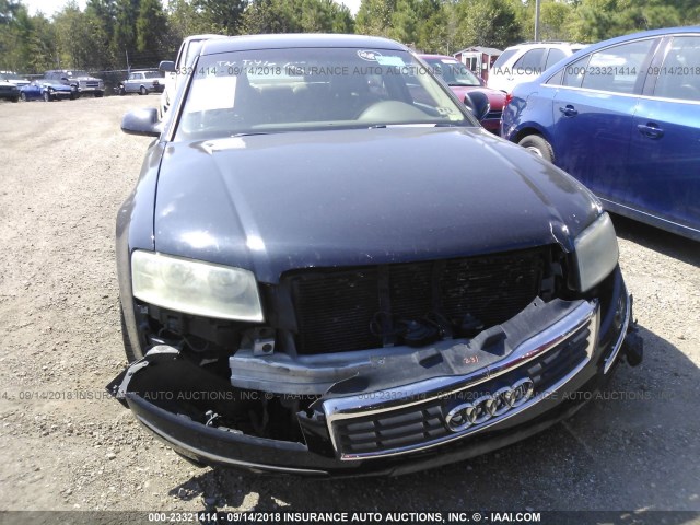 WAUML44E35N009210 - 2005 AUDI A8 L QUATTRO BLUE photo 6