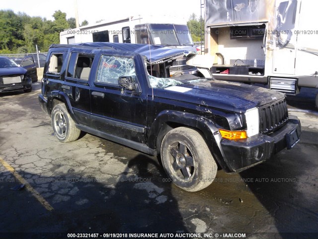 1J8HG48N16C124851 - 2006 JEEP COMMANDER BLACK photo 1