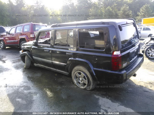 1J8HG48N16C124851 - 2006 JEEP COMMANDER BLACK photo 3