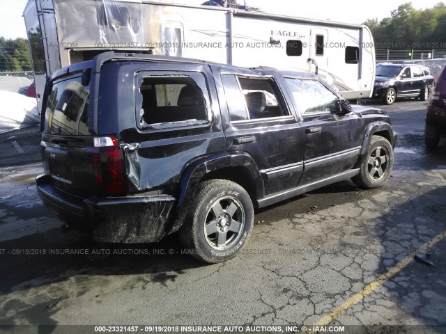 1J8HG48N16C124851 - 2006 JEEP COMMANDER BLACK photo 4
