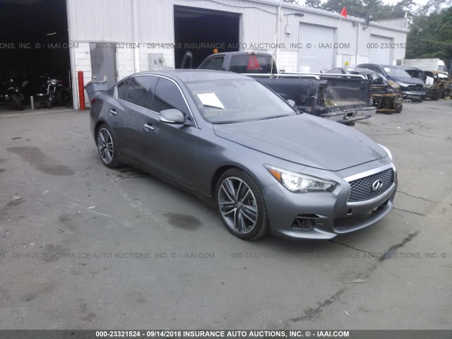 JN1BV7AP9FM338936 - 2015 INFINITI Q50 PREMIUM/SPORT GRAY photo 1