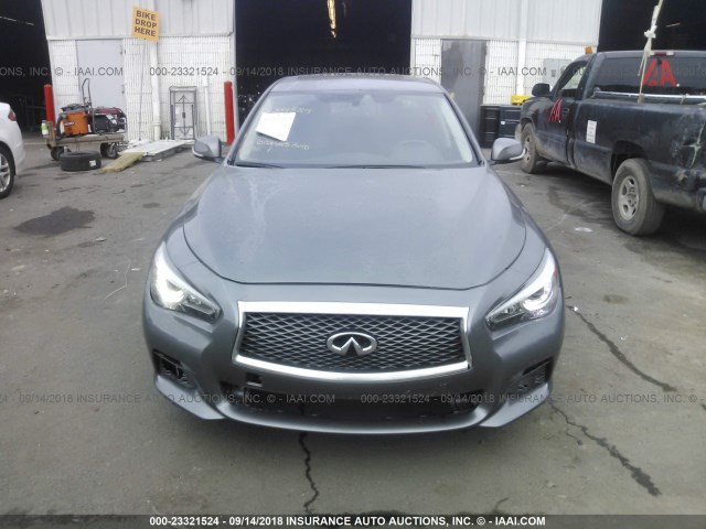 JN1BV7AP9FM338936 - 2015 INFINITI Q50 PREMIUM/SPORT GRAY photo 6