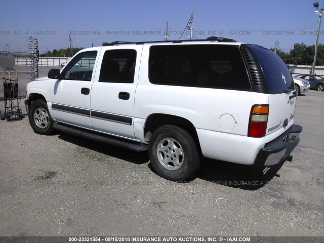 3GNEC16Z44G145981 - 2004 CHEVROLET SUBURBAN C1500 WHITE photo 3