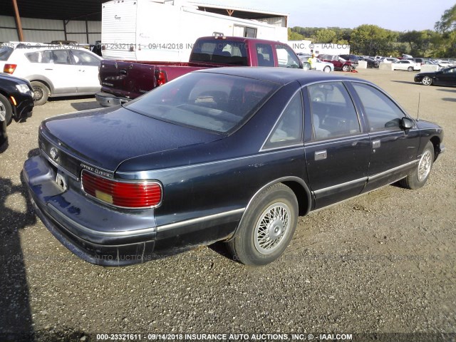 1G1BL53E8PR112614 - 1993 CHEVROLET CAPRICE CLASSIC BLUE photo 4